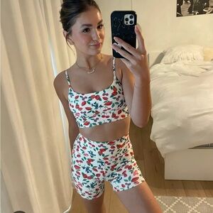 Z Supply Daily Fruit active wear short set